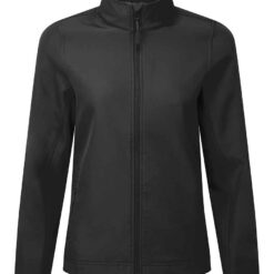 Premier Ladies Windchecker® Recycled Printable Soft Shell Jacket - Black, 3XL