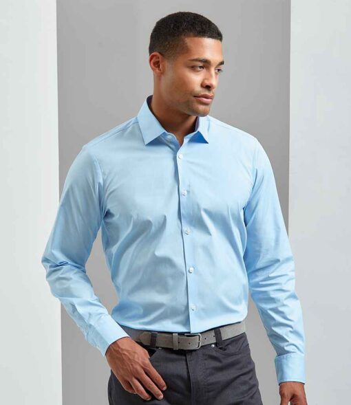 Premier Long Sleeve Stretch Fit Poplin Shirt