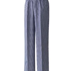 Premier Pull On Chef's Check Trousers - Navy/White, XXL
