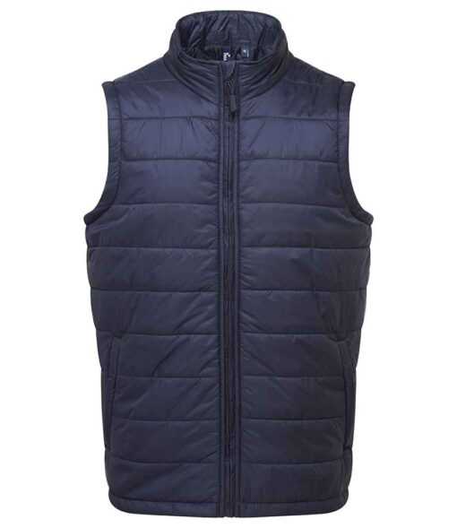 Premier Recyclight® Padded Gilet - Navy, 4XL