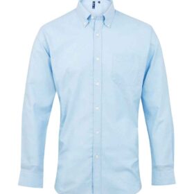 Premier Signature Long Sleeve Oxford Shirt - Light Blue, 23