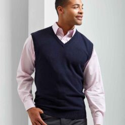 Premier Sleeveless Cotton Acrylic V Neck Sweater