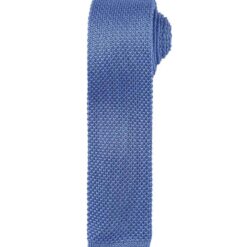 Premier Slim Knitted Tie - Mid Blue