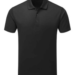 Premier Spun Dyed Recycled Polo Shirt - Black, 4XL