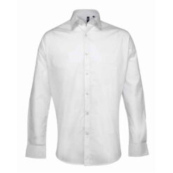 Premier Supreme Long Sleeve Poplin Shirt - White, 19
