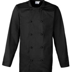Premier Unisex Cuisine Chef's Jacket - Black, 4XL