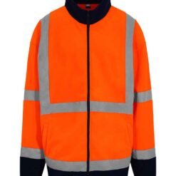 Pro RTX High Visibility Fleece Jacket - Orange/Navy, 5XL