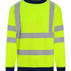 Pro RTX High Visibility Two Tone Sweatshirt - Yellow/Navy, 5XL