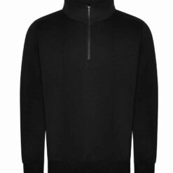Pro RTX Pro 1/4 Neck Zip Sweatshirt - Black, 4XL