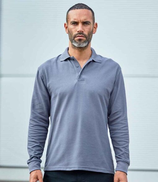 (product) Pro RTX Pro Long Sleeve Piqué Polo Shirt