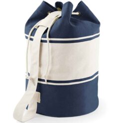 Quadra Canvas Duffle - Navy/Off White