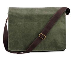 Quadra Vintage Canvas Despatch Bag - Vintage Military Green