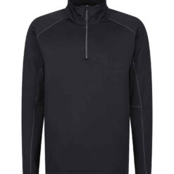 Regatta Core Stretch Half Zip Midlayer Top - Black, 3XL