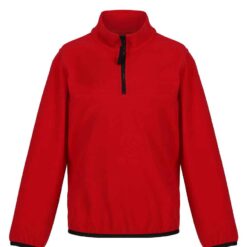 Regatta Kids Half Zip Micro Fleece Jacket - Classic Red/Black, 34