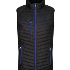 Regatta Navigate Hybrid Bodywarmer - Black/New Royal Blue, 3XL