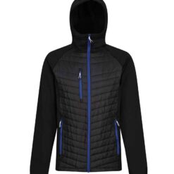 Regatta Navigate Hybrid Jacket - Black/New Royal Blue, 3XL