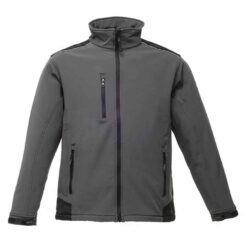 Regatta Sandstorm Soft Shell Workwear Jacket - Seal Grey/Black, 3XL
