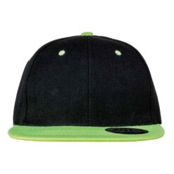 Result Contrast Bronx Snapback Cap - Black/Lime Green