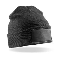 Result Core Double Knit Printers Beanie - Black