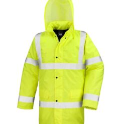 Result Core Hi-Vis Motorway Coat - Fluorescent Yellow, 4XL