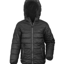 Result Core Kids Padded Jacket - Black/Black, 13-14