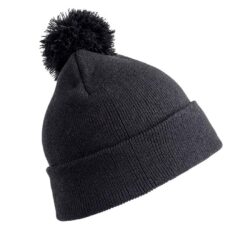 Result Core Kids Pom Pom Beanie - Black