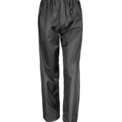 Result Core Kids Waterproof Overtrousers - Black, 11-12