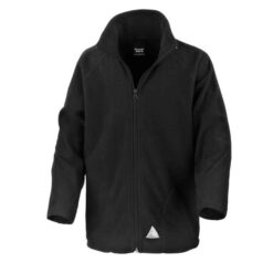Result Core Kids/Youths Micro Fleece Jacket - Black, 12-14 yrs
