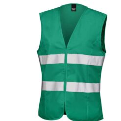 Result Core Ladies Hi-Vis Vest - Paramedic Green, XXL/18