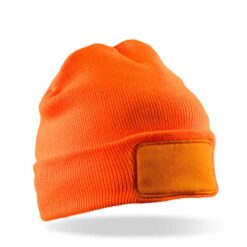 Result Double Knit Thinsulate™ Printers Beanie - Fluorescent Orange