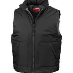 Result Fleece Lined Bodywarmer - Black, XXL