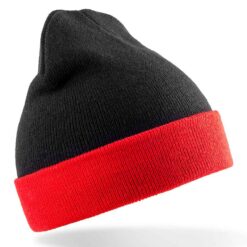 Result Genuine Recycled Compass Beanie - Black/Red