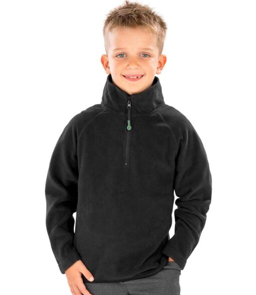 (product) Result Genuine Recycled Kids Zip Neck Micro Fleece