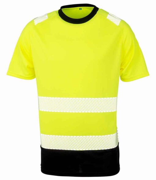 Result Genuine Recycled Safety T-Shirt - Fluorescent Yellow, 4XL/5XL
