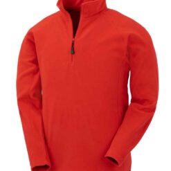 Result Genuine Recycled Zip Neck Micro Fleece - Red, 3XL