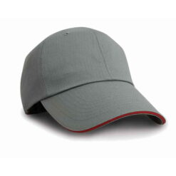 Result Herringbone Cap - Grey/Red