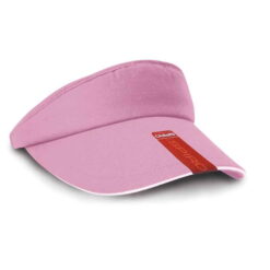 Result Herringbone Sun Visor - Pink/White