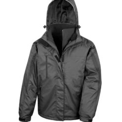 Result Journey 3-in-1 Jacket with Soft Shell Inner - Black/Black, 4XL