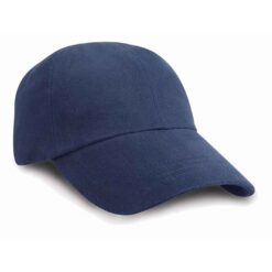 Result Kids Low Profile Heavy Brushed Cotton Cap - Navy