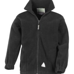 Result Kids/Youths Polartherm™ Fleece Jacket - Black, 12-14 yrs