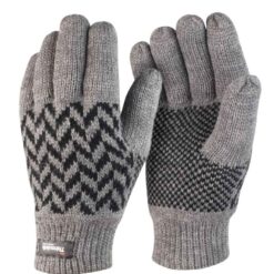 Result Pattern Thinsulate™ Gloves - Grey/Black, L/XL