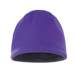 Result Reversible Fleece Skull Hat - Purple/Charcoal
