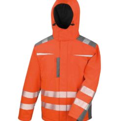 Result Safe-Guard Dynamic Soft Shell Jacket - Fluorescent Orange, 4XL