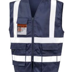 Result Safe-Guard Heavy Duty Poly/Cotton Security Vest - Navy, 3XL