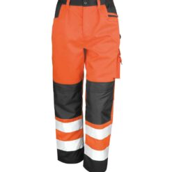 Result Safe-Guard Hi-Vis Cargo Trousers - Fluorescent Orange, 4XL