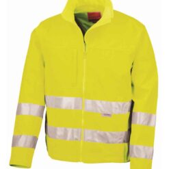Result Safe-Guard Hi-Vis Soft Shell Jacket - Fluorescent Yellow, 3XL
