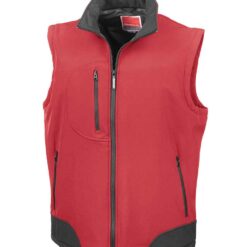 Result Soft Shell Bodywarmer - Red/Black, XXL