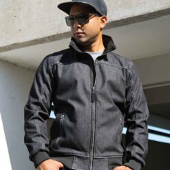 Result Stone Wash Denim Soft Shell Jacket