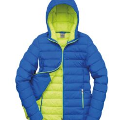 Result Urban Snow Bird Padded Jacket - Ocean Blue/Lime Green, 3XL