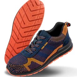 Result Work-Guard Hardy SRA SB Safety Trainers - Navy/Orange, 12